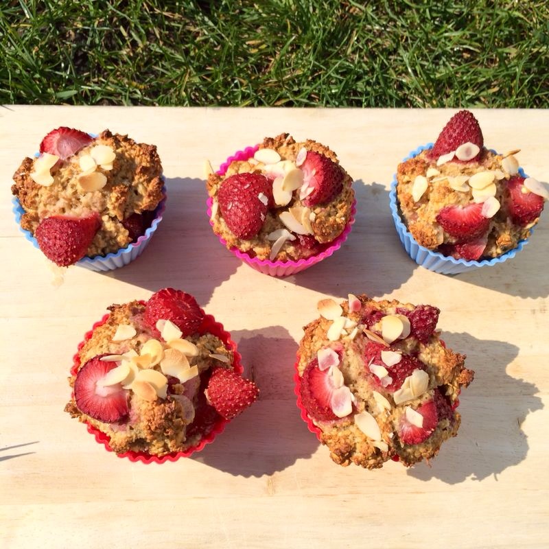 Erdbeer Haferflocken Muffins - inspiration4fitness
