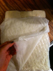 Reispapierrollen gefüllt