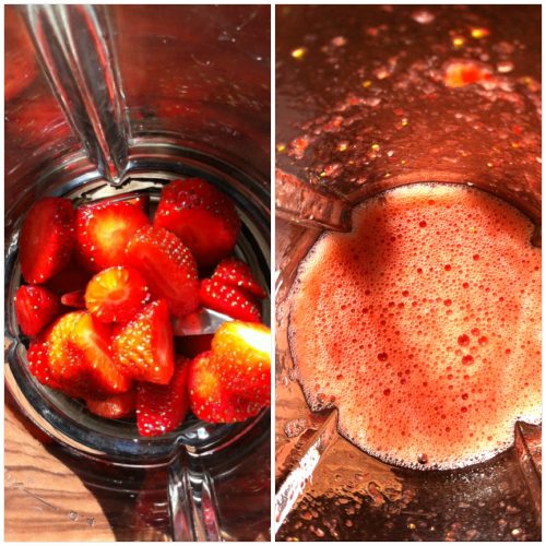 Erdbeer Wassereis selber machen
