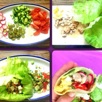 Lowcarb-Salat-Wrap